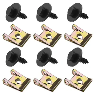 Imagen de Be In Your Mind Juego de 20 clips tornillo y tuerca, cubierta arco rueda, cierre guardabarros compatible con BMW serie 1 E81 E87 E88 E82
