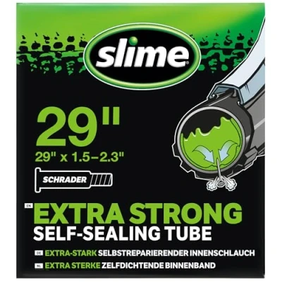 Imagen de Slime 30078 Cámara Interior de Bicicleta con Sellante Pinchazos Slime, Sellado Autónomo, Prevenir y Reparar, Válvula Schrader, 47/55 622 mm (29 x 1,85 2,20&quot;)