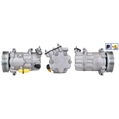 Imagen de LUCAS ACP469 Compresor de Aire Acondicionado PAG 46 R134a con juntas PEUGEOT: 207 Hatchback, 2008 I, 208 I CITROËN: Berlingo II