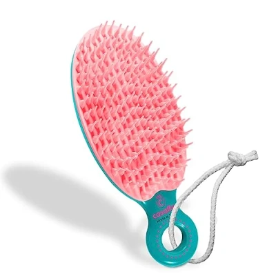 Imagen de Cepillo Escurre y Desenreda Ideal para Peinar sin Romper el Cabello Desenredante Quita Exceso de Agua Humedad Púas Flexibles Aliado aplicar mascarillas capilares Casalfe