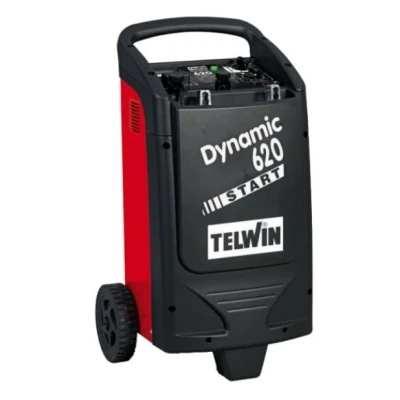 Imagen de Telwin Dynamic 620 Start Cargador arrancador (2000 W, 230 V), color rojo y negro