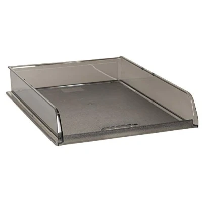 Imagen de Exacompta 10027D juego de 6 bandejas subcarpetas fundas B4 dimensiones 35,4 x 27,2 6,4 cm para documentos formato o color gris traslúcido