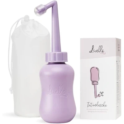 Imagen de Ducha íntima Livella Desarrollada en Alemania para una limpieza suave e higiénica Más bienestar el cuidado posparto Ideal como bidé y lavado anal portátil viajar