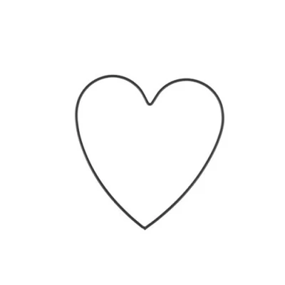 Imagen de glorex ag Metallherz Corazón de Metal, Negro, 20 cm