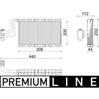 Imagen de MAHLE ORIGINAL AE 191 000P Evaporador con válvula de expansión
