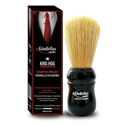 Imagen de Cepillo de afeitar cerdas Omega The Goodfellas&#039; Smile (King Hog)