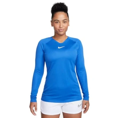 Imagen de Nike Mujer Long Sleeve Top W Nk Df Park First Layer, Azul, Blanco, AV2610 463, S