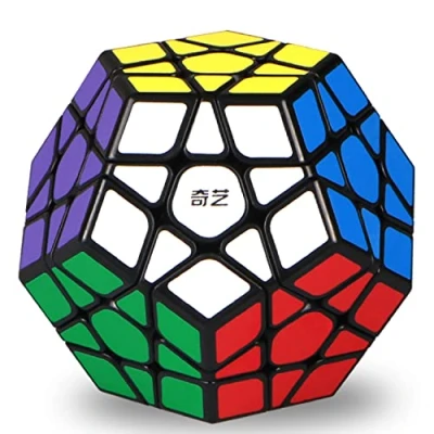 Imagen de ROXENDA Dodecaedro Cube, Cubo Mágico de Pentagonal Speed Súper Duradero y Fácil Giro, Pegatinas Versión