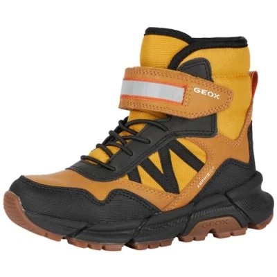 Imagen de Geox J Flexyper Plus Boy, Bota de Tobillo Hombre, Dk Yellow Black, 37 EU