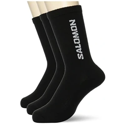 Imagen de Salomon Everyday CREW Unisex 3 PACK Calcetines, Talla: Large, Black