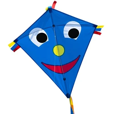 Imagen de CIM Cometa Happy Eddy Blue por niños con Edad a Partir de 3 años 67x70cm Cordón y Cola la incluidos