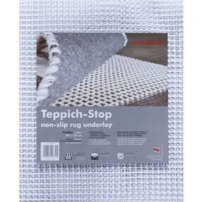 Imagen de andiamo Teppich Stop Alfombrilla Antideslizante para Alfombra (60 x 120 cm), Color Blanco