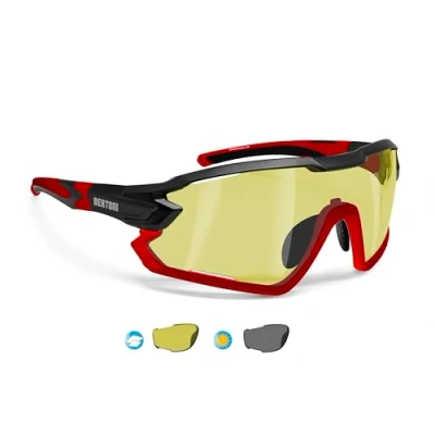 Imagen de BERTONI Gafas Ciclismo Running MTB Esquí Tennis Padel Polarizadas Fotocromaticas mod. Quasar