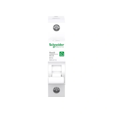 Imagen de Schneider C16 Interruptor diferencial Resi9 1P C16A característica 6 kA, Blanco