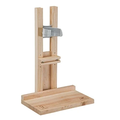 Imagen de FERPLAST Porta Botella de Agua para Conejos 300 CC y 600 CC, en Madera, Cobaya, Cobayas