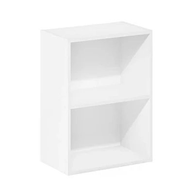 Imagen de Furinno Luder Biblioteca/Estante de Almacenaje 2 Pisos, Blanco