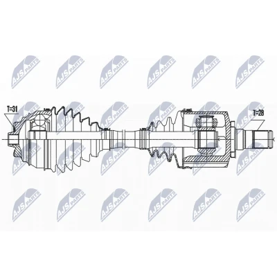 Imagen de Semi eje NTY NPW BM 186