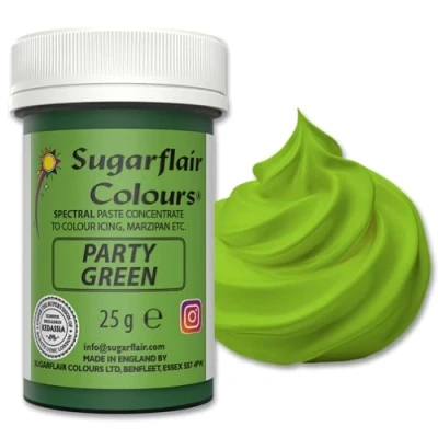 Imagen de Sugarflair Paste Colour Spectral Party Green 25g