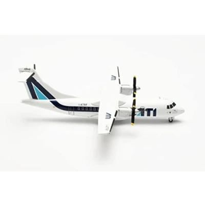Imagen de Herpa Modelo de avión ATI Aero Trasporti Italiani ATR 42 300 Escala 1:200 para Diorama, modelismo, Pieza coleccionista, sin Soporte Metal