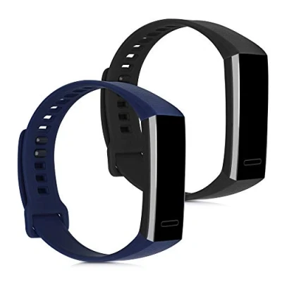 Imagen de kwmobile Pulsera Compatible con Huawei Band 2 / Pro Correa 2X Correas de Silicona Flexible Tamaño Ajustable