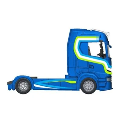 Imagen de Bburago B18 32206 Street Fire HAULERS Custom CABS Truck Scania S730 143 Escala Coleccionable Juguete Modelo Fundido a presión