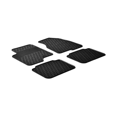 Imagen de Gledring 0181 Juego de alfombrillas suelo Caucho delante y detrás 4 negro 750mm 550mm CHEVROLET: Captiva, OPEL: Antara A
