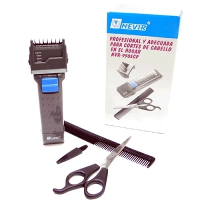 Imagen de Cortapelos recargable Nevir NVR 9905CP Con o sin cable Incluye 4 peines