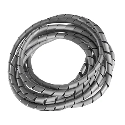 Imagen de Maclean Organizador de cables en espiral color plateado 3 m 4 diámetros (MCTV 685S 8.7x10mm)