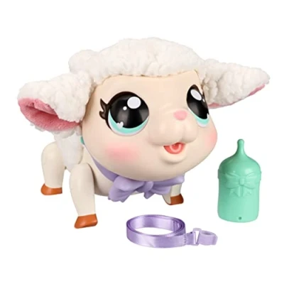 Imagen de Little Live Pets My Pet Lamb Cordero Interactivo Suave y lanoso Que Camina, Baila más de 20 Sonidos reacciones, baterías Incluidas, para niños a Partir 5 años