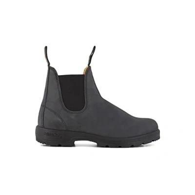 Imagen de Botines Chelsea Blundstone 587 de Cuero Negro Rústico 3