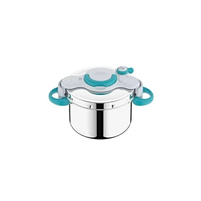 Imagen de Seb Libro de olla a presión acero inoxidable Clipsominut&#039;Easy+ 7,5 L, 100 recetas, inducción, asas plegables, fácil usar, fabricada en Francia P4904816,