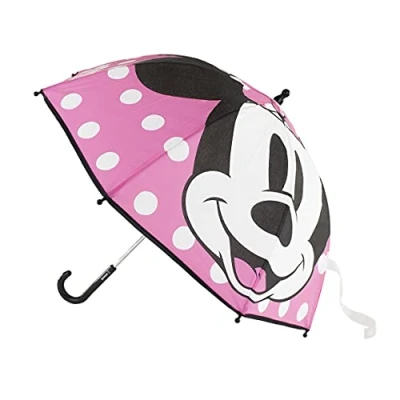 Imagen de Cerdá Paraguas Niña Minnie Mouse de Color Rosa Licencia Oficial Disney