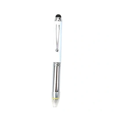 Imagen de Bolígrafo LED 3 en 1, lápiz óptico, luz LED, bolígrafos de tinta alimentados por para escritura nocturna (1 unidad)