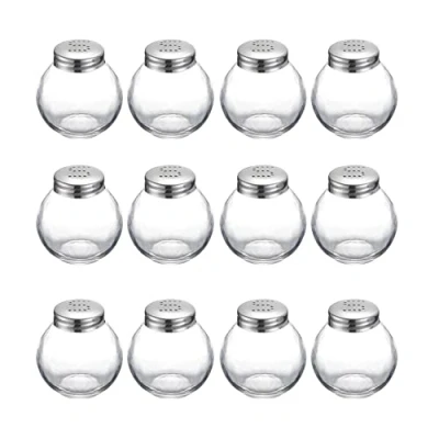 Imagen de Westmark Salero, 12 piezas, capacidad: 50 ml c/u, vidrio/acero inoxidable, Roma, plata/transparente, 654722E2