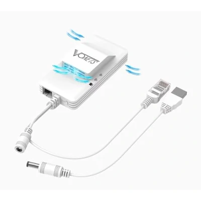 Imagen de VONETS VAP11S D232 Adaptador Industrial WiFi a Ethernet (2,4 G/5 GHz, Puente inalámbrico Gigabit 100/1000 Mbps, Puerto LAN, 2 Puertos Serie, 4 Antenas integradas, WiFi)