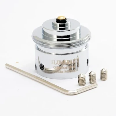 Imagen de BLUMKRAFT Adaptador de metal radiador Giacomini 22,6 mm a cabeza termostática M30 x 1,5 macho: adapta tu válvula para adaptarse los termostatos modernos y inteligentes en M30.