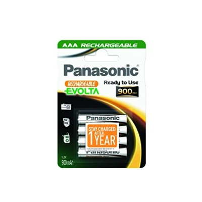 Imagen de Panasonic Blister 4 Pilas Recargables LR03 AAA EVOLTA Ready TO Use