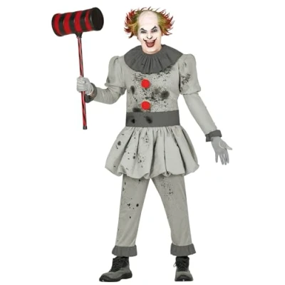 Imagen de FIESTAS GUIRCA, S.L. Disfraz Payaso Loco y Malo Hombre M