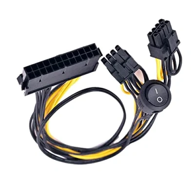 Imagen de Zahara Cable de alimentación para ATX 24 Pines con 2 Puertos PCIe 6 + 8 Interruptor Encendido y Apagado