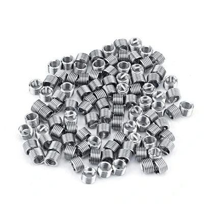 Imagen de 100 Piezas Hilo de Inserción Alambre, Helicoidal Reparación M4 Acero Inoxidable Inserto Rosca SS304 Alambre en Espiral, Helicoidal(M4*0.7 * 1.5D)
