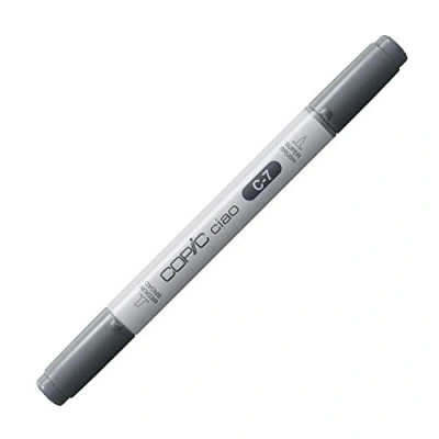 Imagen de COPIC Ciao Marcador Gráfico de Doble Punta, Gris (Cool Gray 7), 1.4 ml