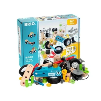 Imagen de BRIO Set juego de construcción con motor retrofricción, Builder, edad recomendada 3+ (34595)