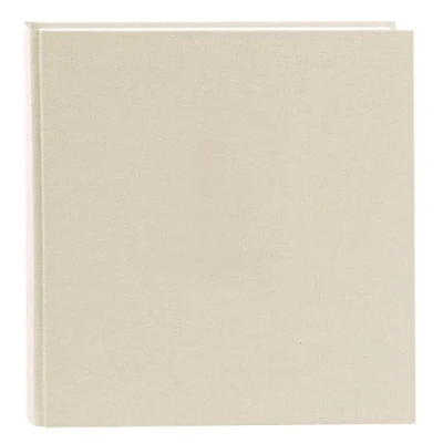 Imagen de goldbuch 27605 Álbum de fotos Summertime Trend 2 con 60 páginas blancas separadores pergamino, álbum recuerdos cubierta lino, para pegar, color beige, 30 x 31 cm