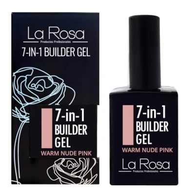 Imagen de LaRosa 7 en 1 BUILDER Gel in a bottle Constructor Uñas botella 15ml WARM NUDE PINK