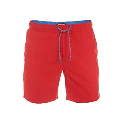 Imagen de riverso RIVDavid Bañador largo para hombre, corte regular, cintura elástica, color negro, azul, rojo, verde, naranja, S, M, L, XL, XXL, 3XL, 4XL, 5XL, azul marino, rojo cereza, XL