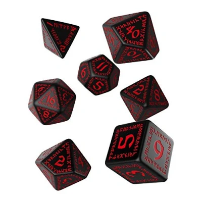 Imagen de Q Workshop Taller Dados de Runic Games Color: Negro y Rojo