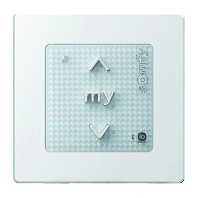 Imagen de Emisor de pared Somfy® Smart Home Smoove Origin IO, incluyemarco.
