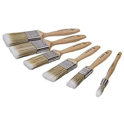 Imagen de Hamilton Prestige Juego de 6 Pinceles Pintura sintética, Compatible con Caja Vapor, 1 Pulgada, 1.5 Pulgadas, 2 Pulgadas