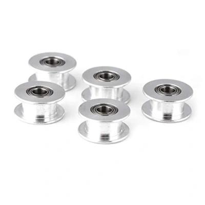 Imagen de Polea de Distribución, Alta Calidad Aluminio Suavemente 2GT 6 MM / 10 Ancho Correa Dentada 16T 20T 3 5 diámetro (W6mm, 20T, 5, sin dientes)