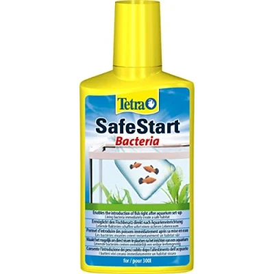 Imagen de Tetra SafeStart 250ml Permite introducir peces en el agua inmediatamente después de montar un acuario, Las bacterias vivas que contiene crean instantáneamente hábitat biológicamente activo